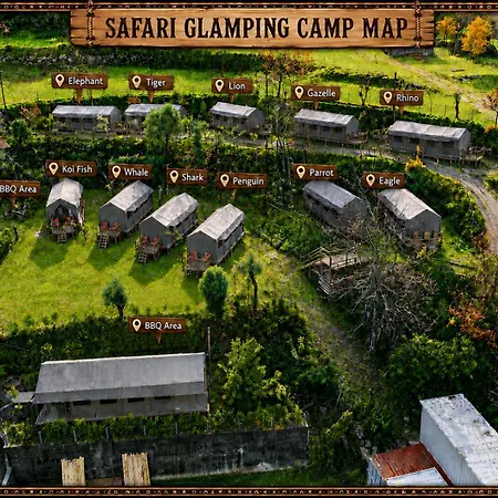 Tente de luxe Safari Glamping Portugal Flamingo Ventosa (Braga)